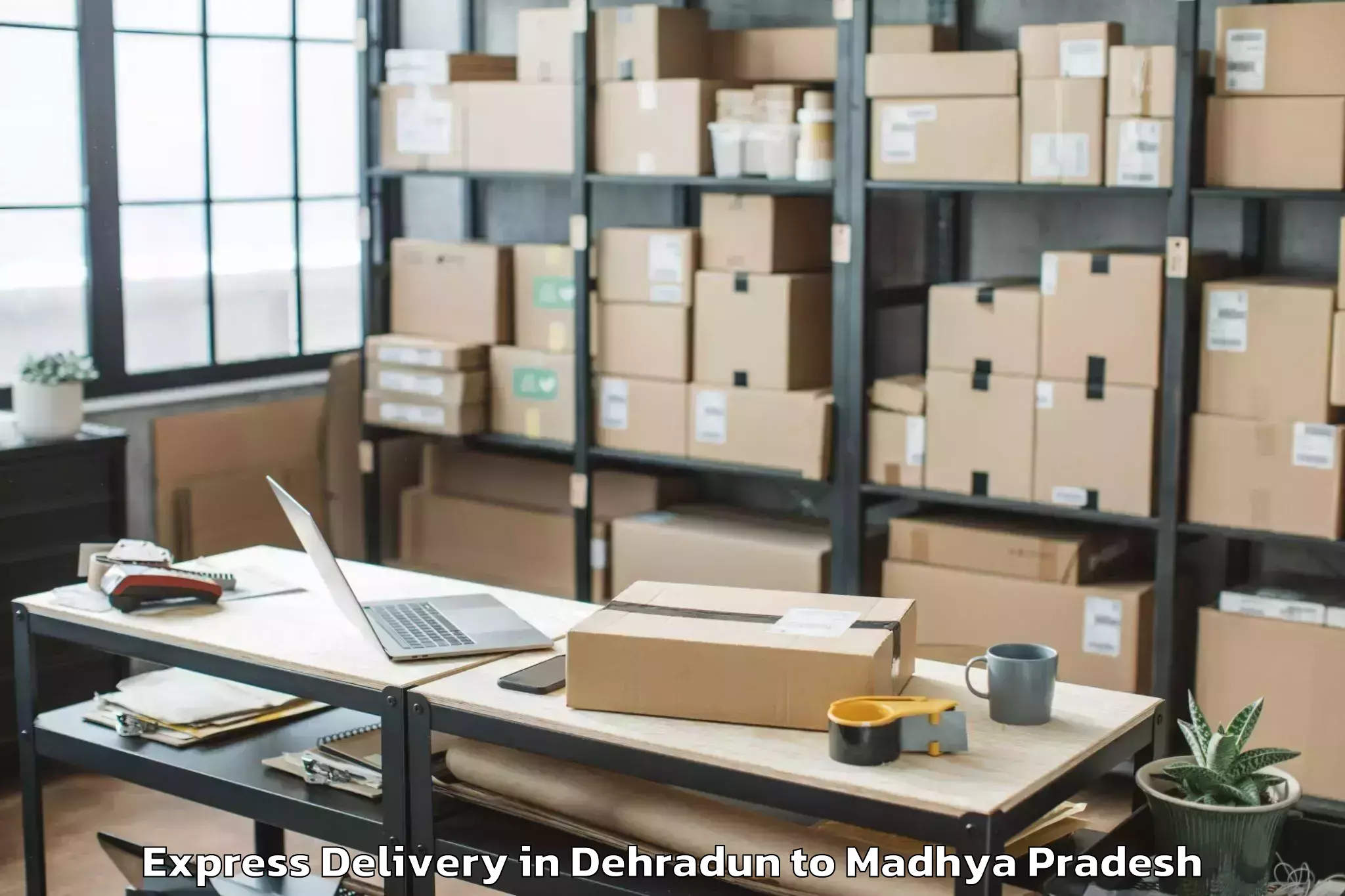 Top Dehradun to Dewas Express Delivery Available